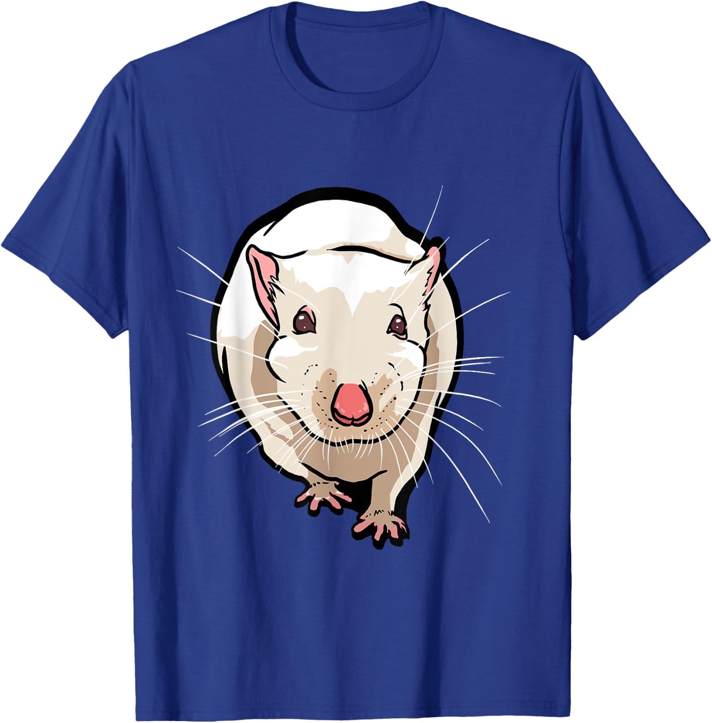 Funny Rat Face for Rats, Mouse & Rodent Lovers T-Shirt - T-Shirt | Royal