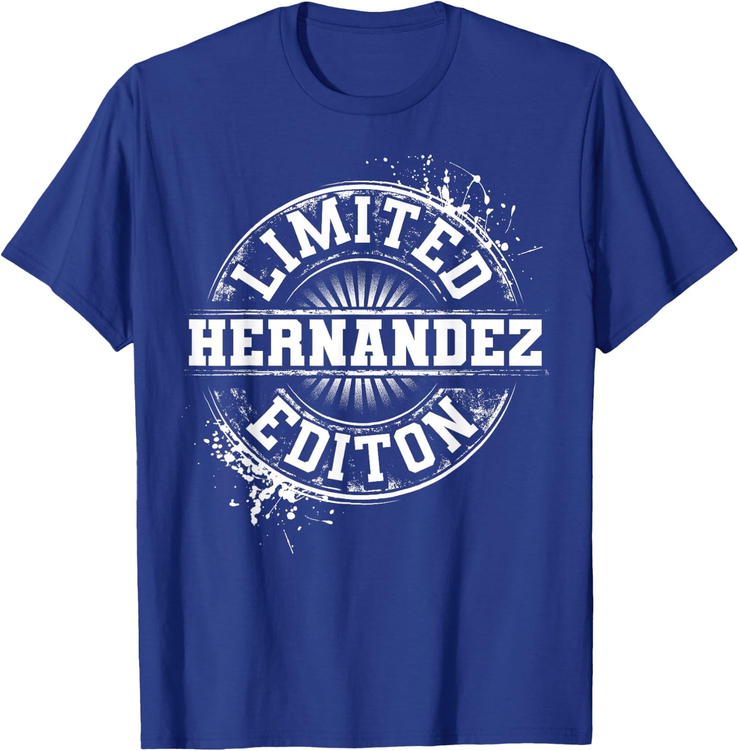 HERNANDEZ Funny Surname Family Tree Birthday Reunion Gift T-Shirt - T-Shirt | Royal