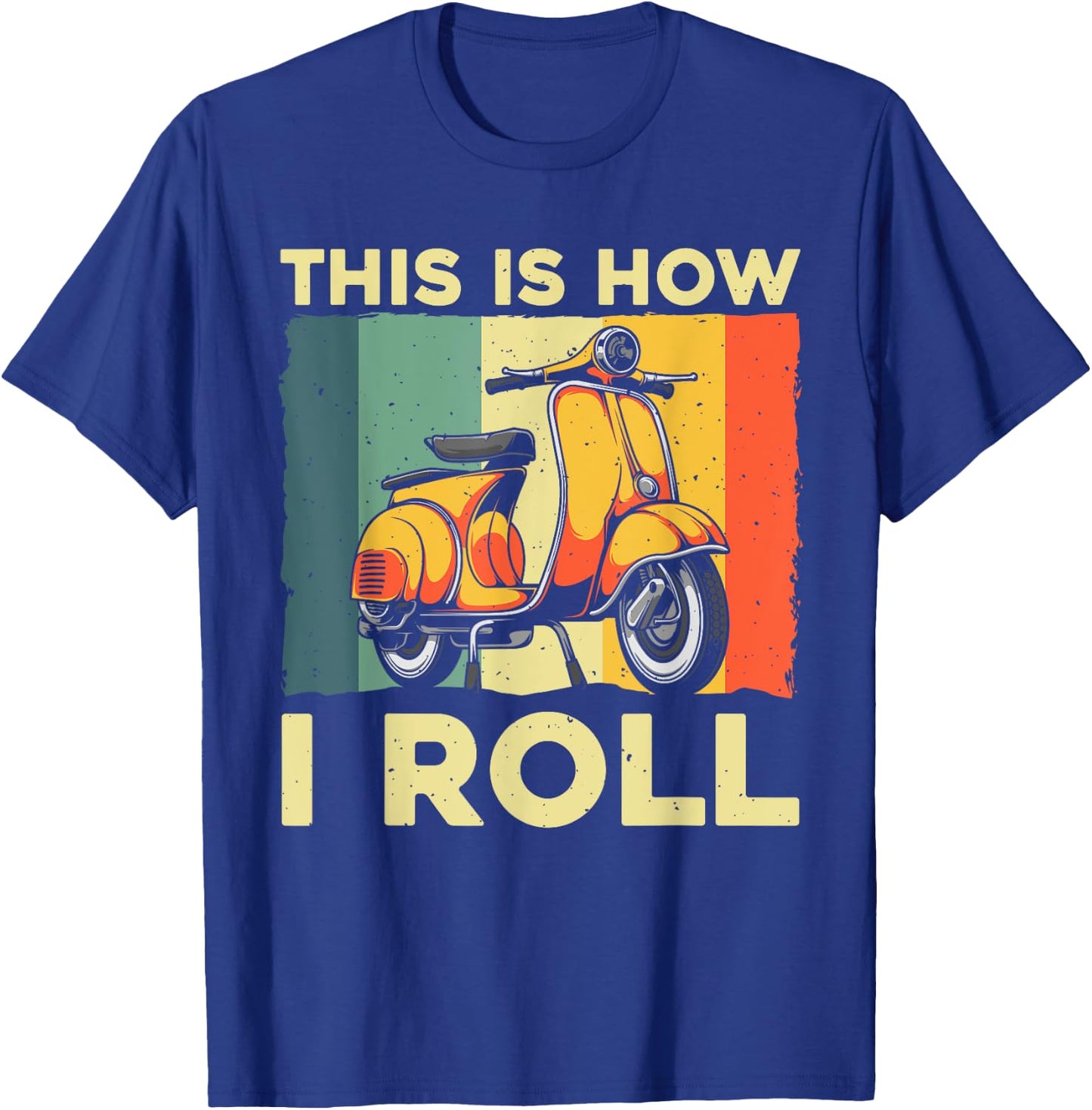 Funny Scooter Design Women Motor Motorcycle Lovers T-Shirt - T-Shirt | Royal