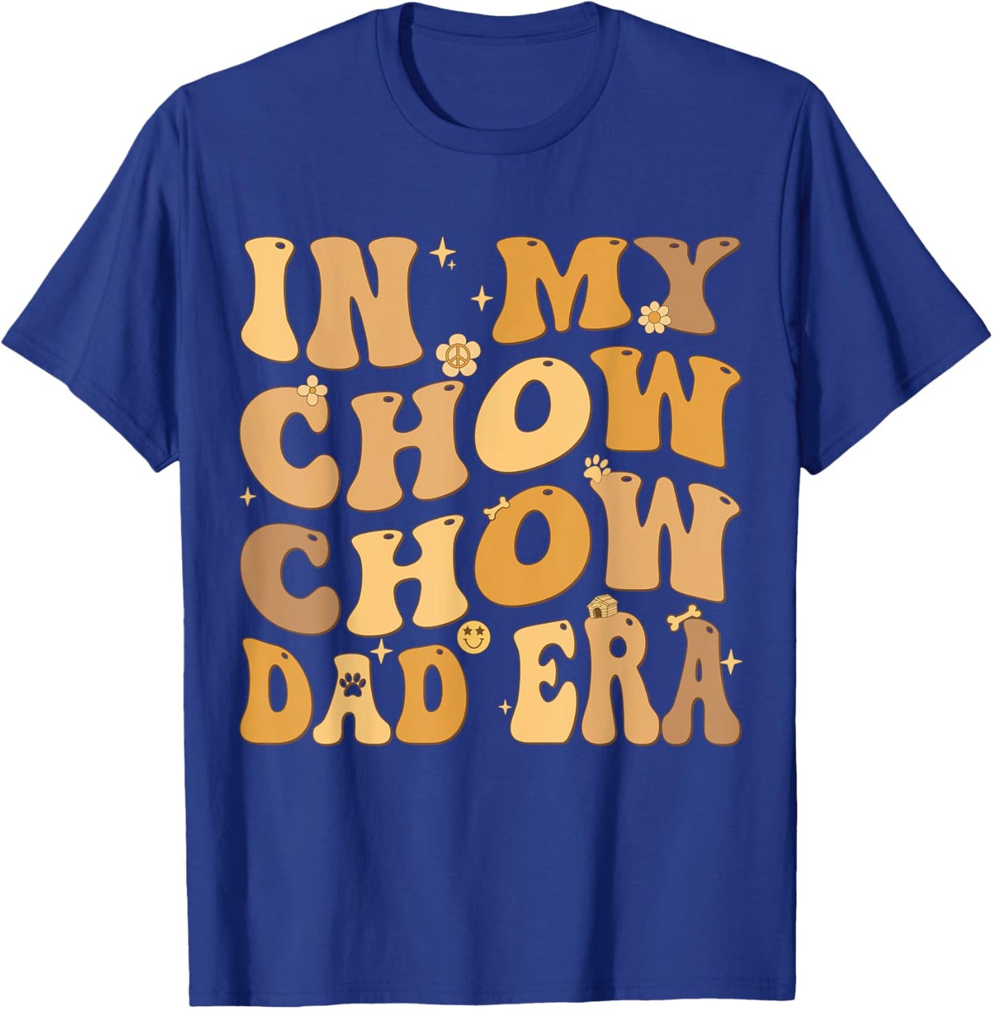 In My Chow Chow Dad Era Groovy Dog Owner Women Kids T-Shirt - T-Shirt | Royal