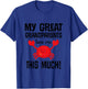 Kids My Great Grandparents Love Me Grandchild Quote T-Shirt - T-Shirt | Royal