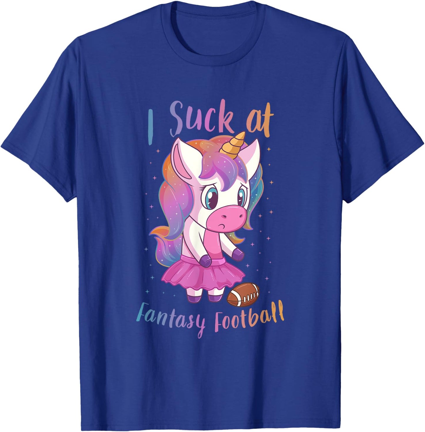 I Suck At Fantasy Football Loser Booby Prize T-Shirt - T-Shirt | Royal