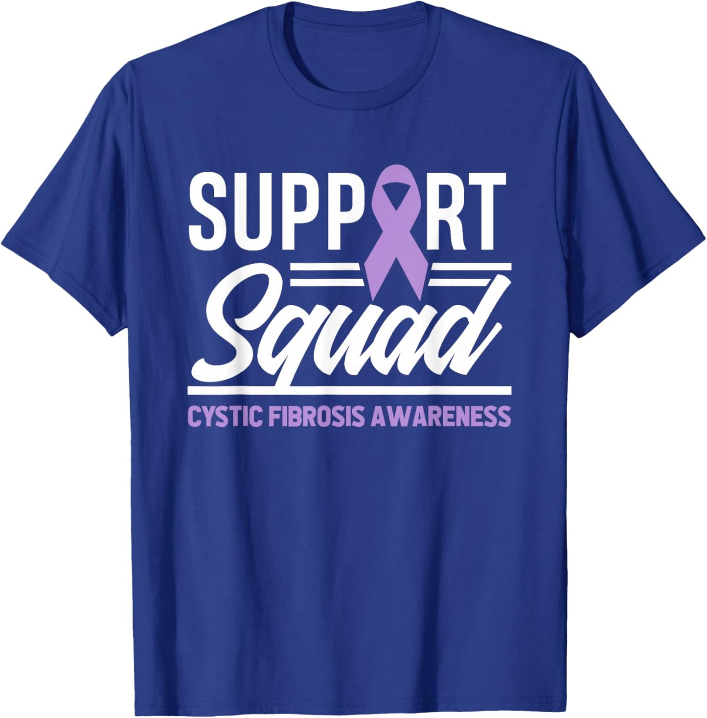 Cystic Fibrosis Support Squad Cystic Fibrosis Awareness T-Shirt - T-Shirt | Royal