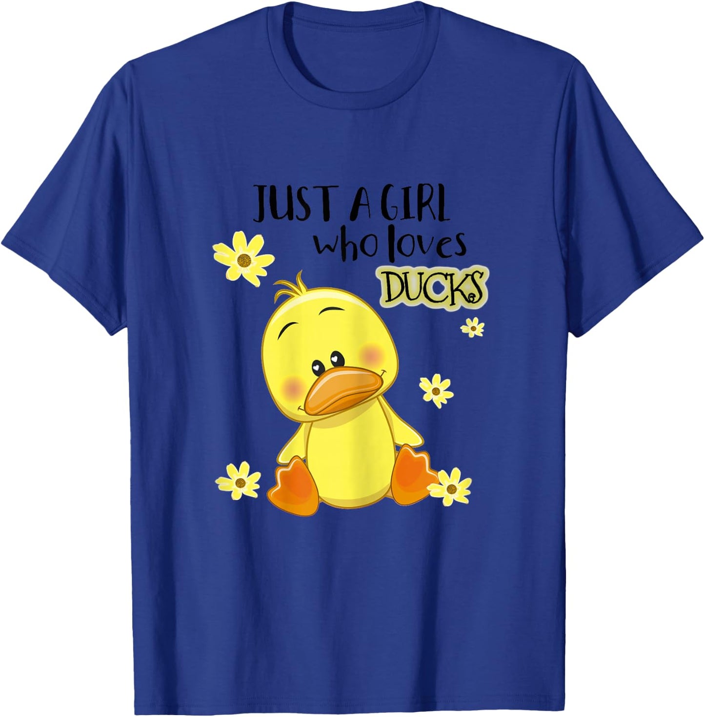 Just a Girl Who Loves Ducks T-Shirt - T-Shirt | Royal