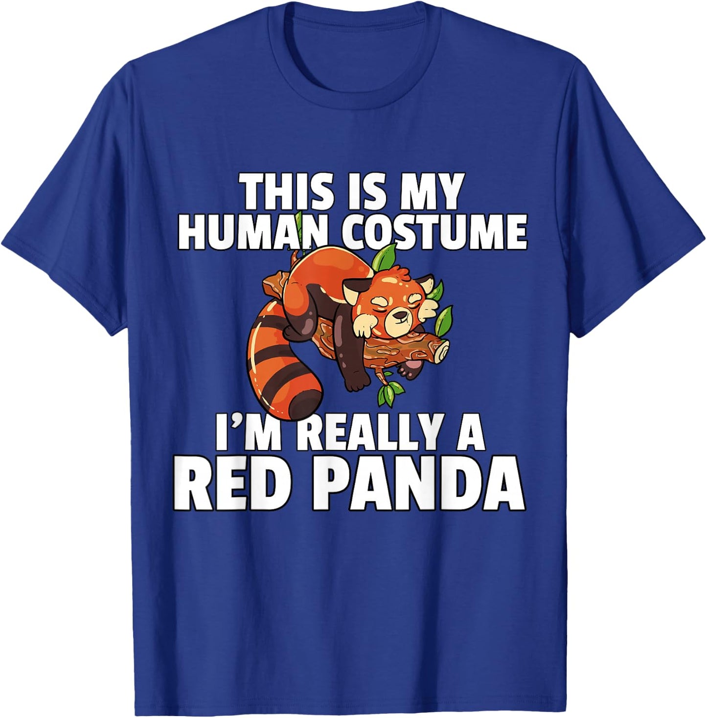 Red Panda Costume For Kids Women Men T-Shirt - T-Shirt | Royal