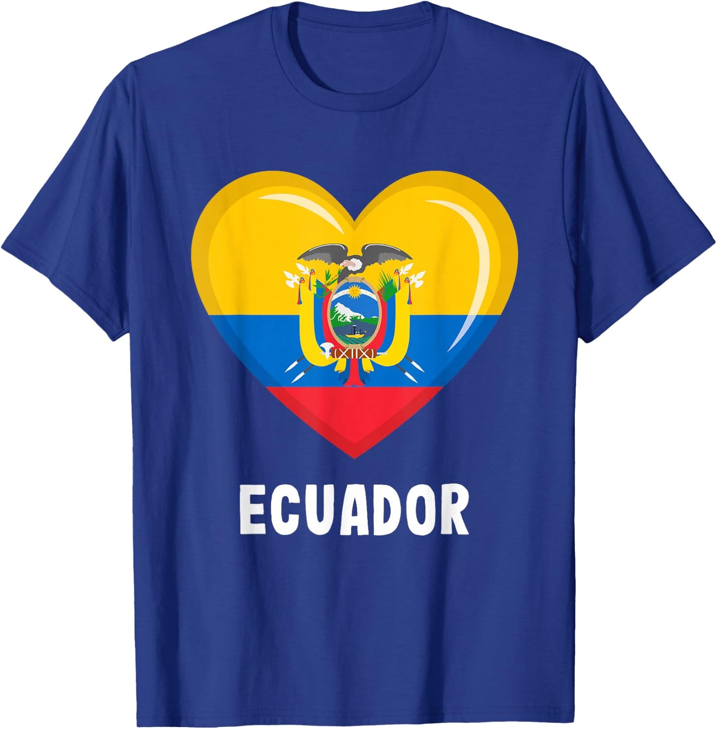 Ecuador Flag Jersey | Ecuadorian T-Shirt - T-Shirt | Royal