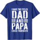 I Have Two Titles Dad And Papa I Rock Them Both Shirt Men T-Shirt - T-Shirt | Royal
