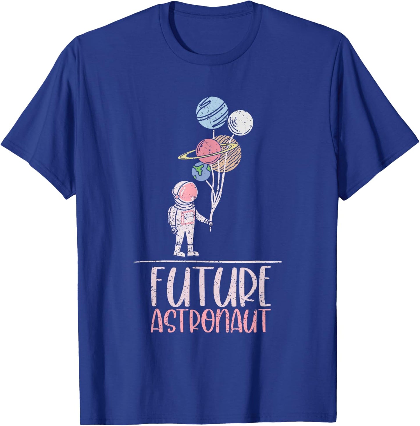 Outer Space Science Cosmonaut Kids Gift Future Astronaut T-Shirt - T-Shirt | Royal