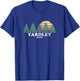Yardley PA Vintage Throwback Retro 70s Design T-Shirt - T-Shirt | Royal