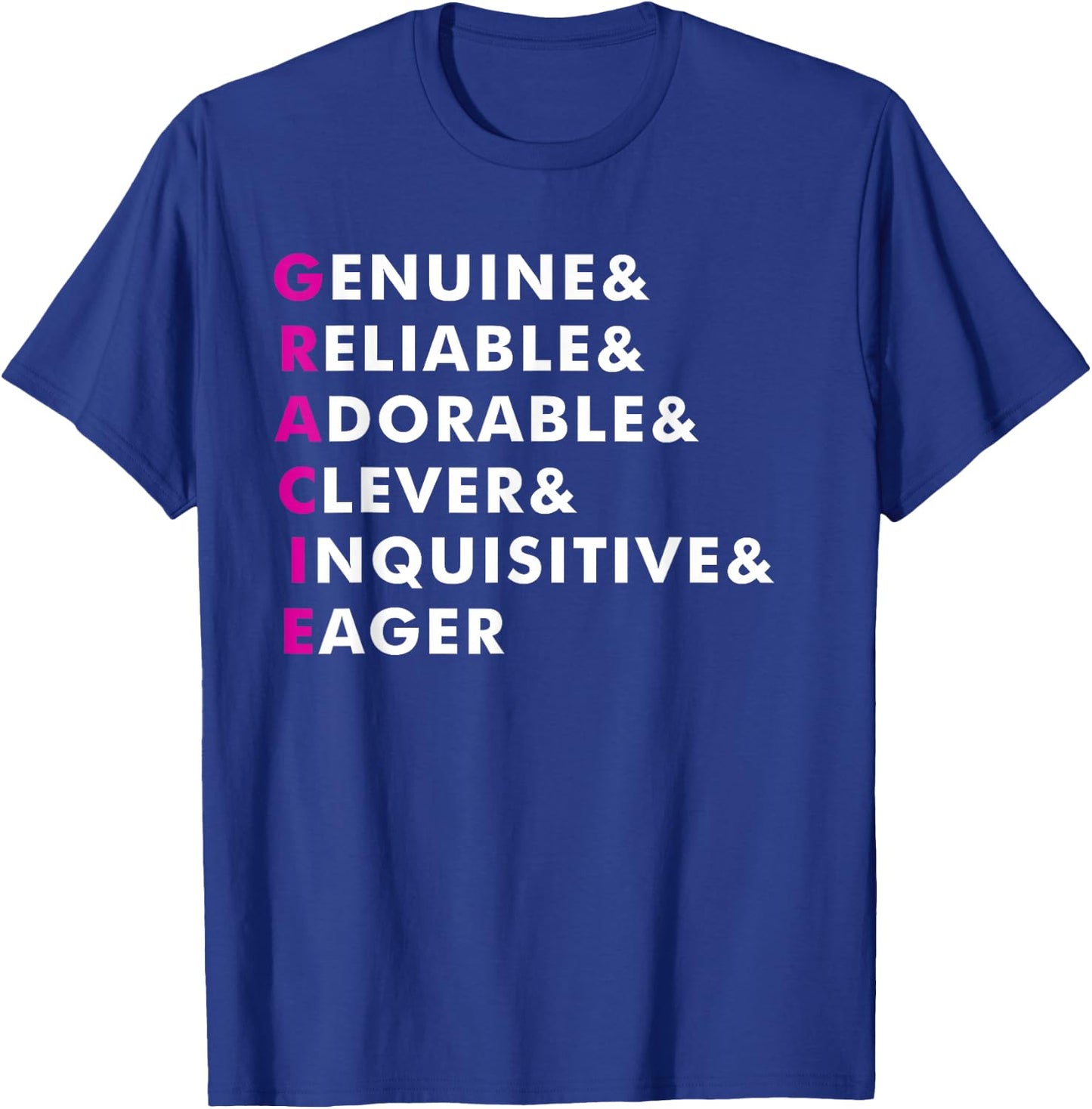 Gracie Name Shirt Personalized Gift T-Shirt - T-Shirt | Royal