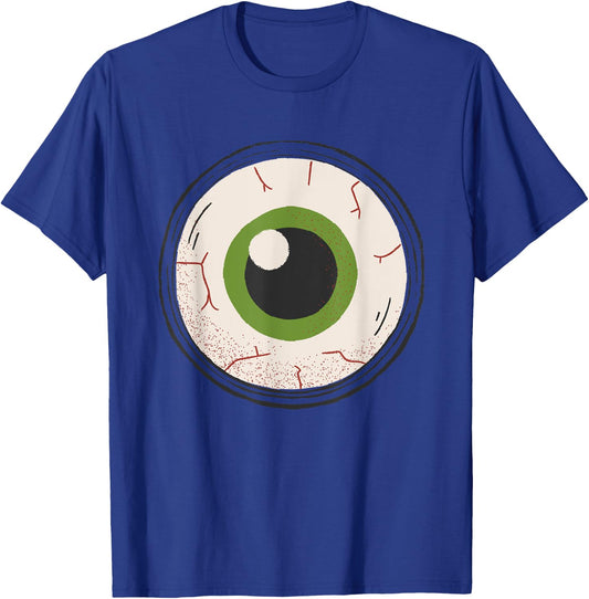 Monster Eyeball Funny Halloween T-Shirt - T-Shirt | Royal
