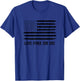 Live Free or Die 2nd Amendment American Flag T-Shirt - T-Shirt | Royal