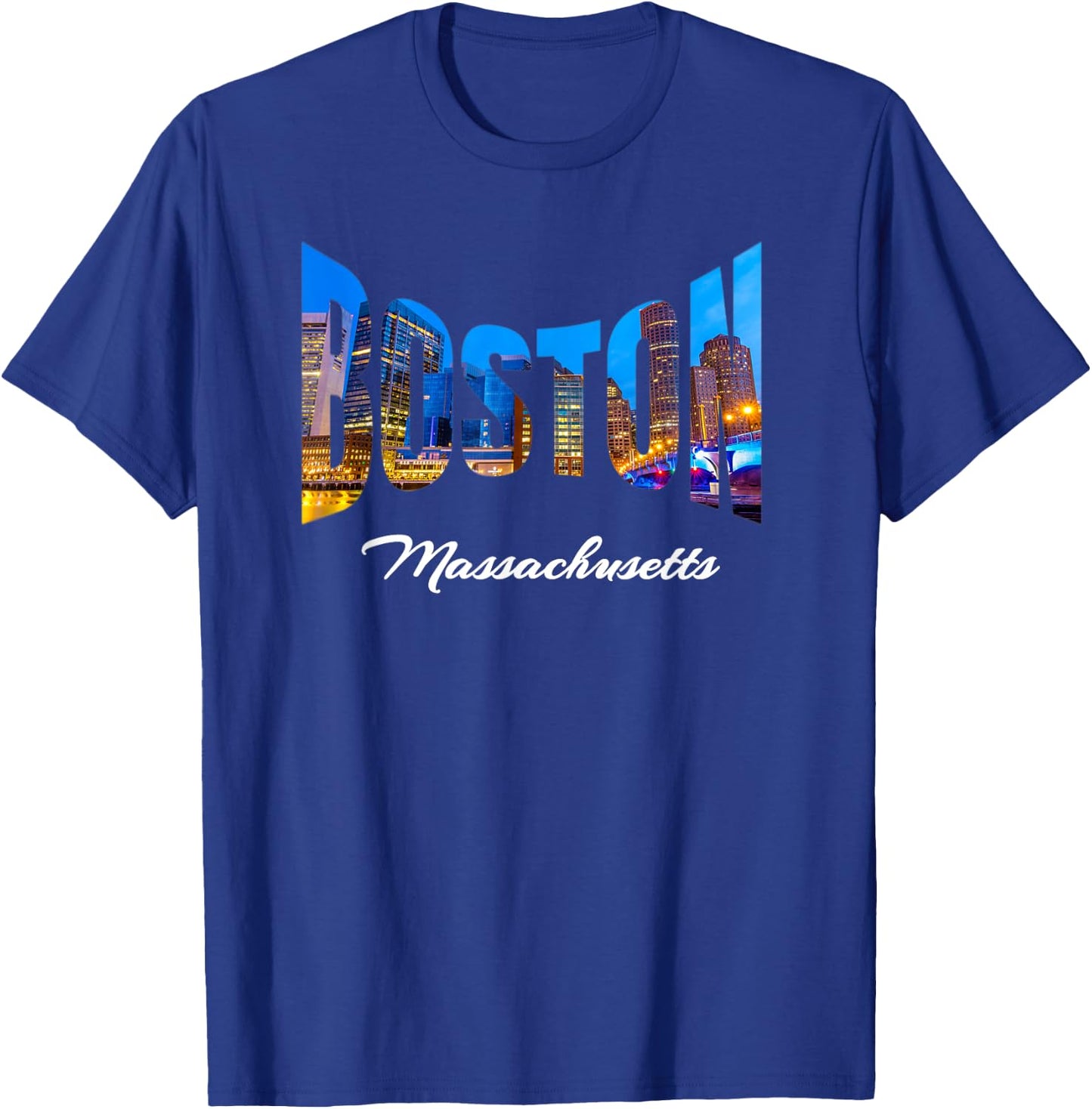 Boston Massachusetts Souvenirs T-Shirt - T-Shirt | Royal