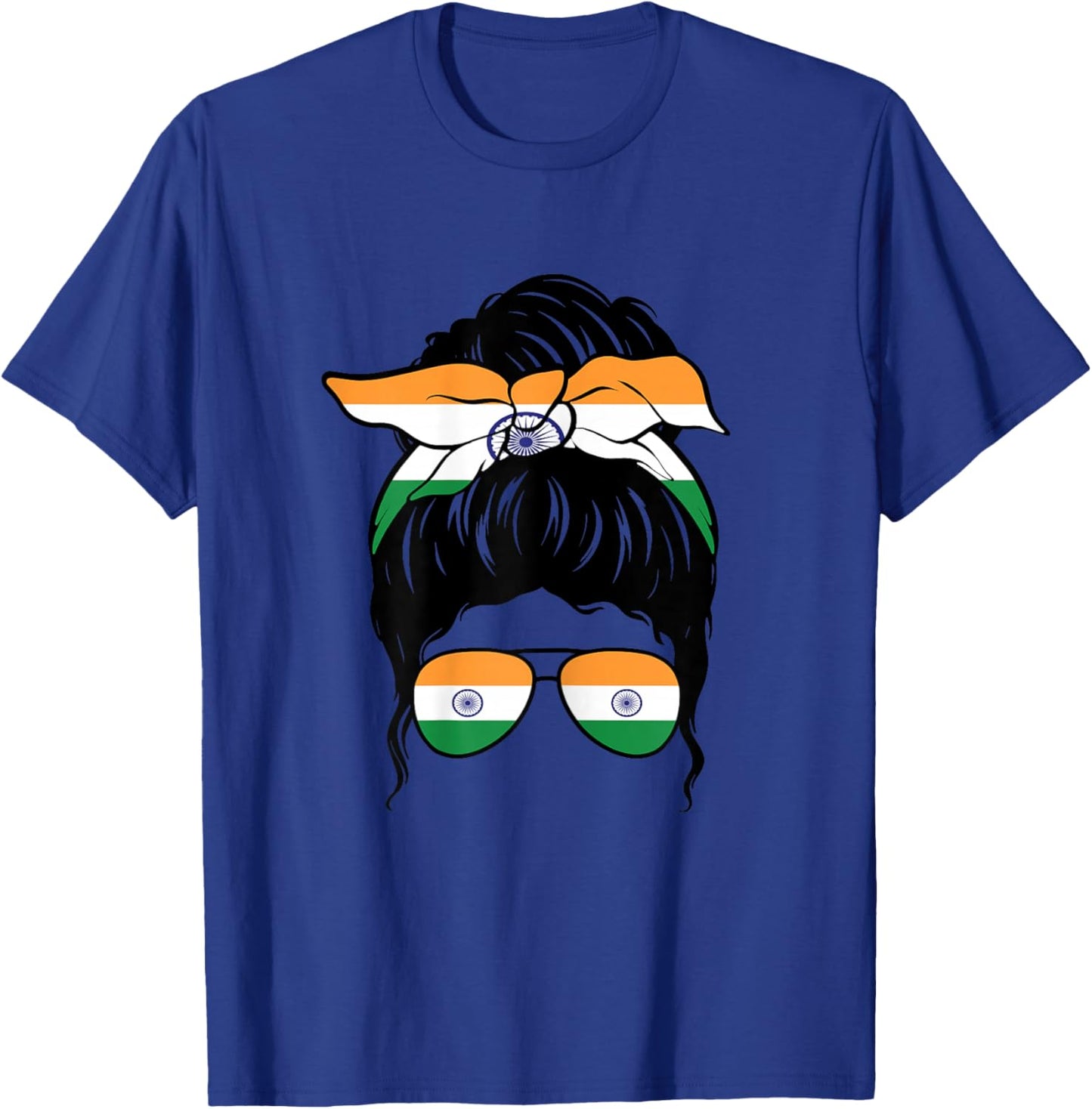 Indian Girl India Indian Flag Patriotic Proud Indian Girl T-Shirt - T-Shirt | Royal