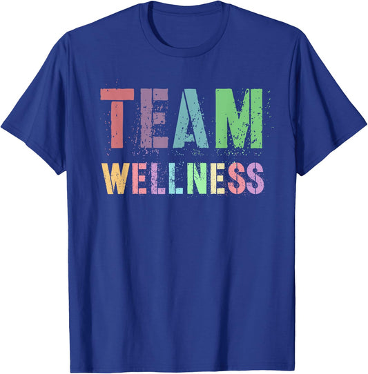 Vintage TEAM WELLNESS Health Trainer Life Nurse Team My Yoga T-Shirt - T-Shirt | Royal
