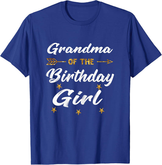 Grandma Of The Birthday Girl Princess Gift Matching Birthday T-Shirt - T-Shirt | Royal