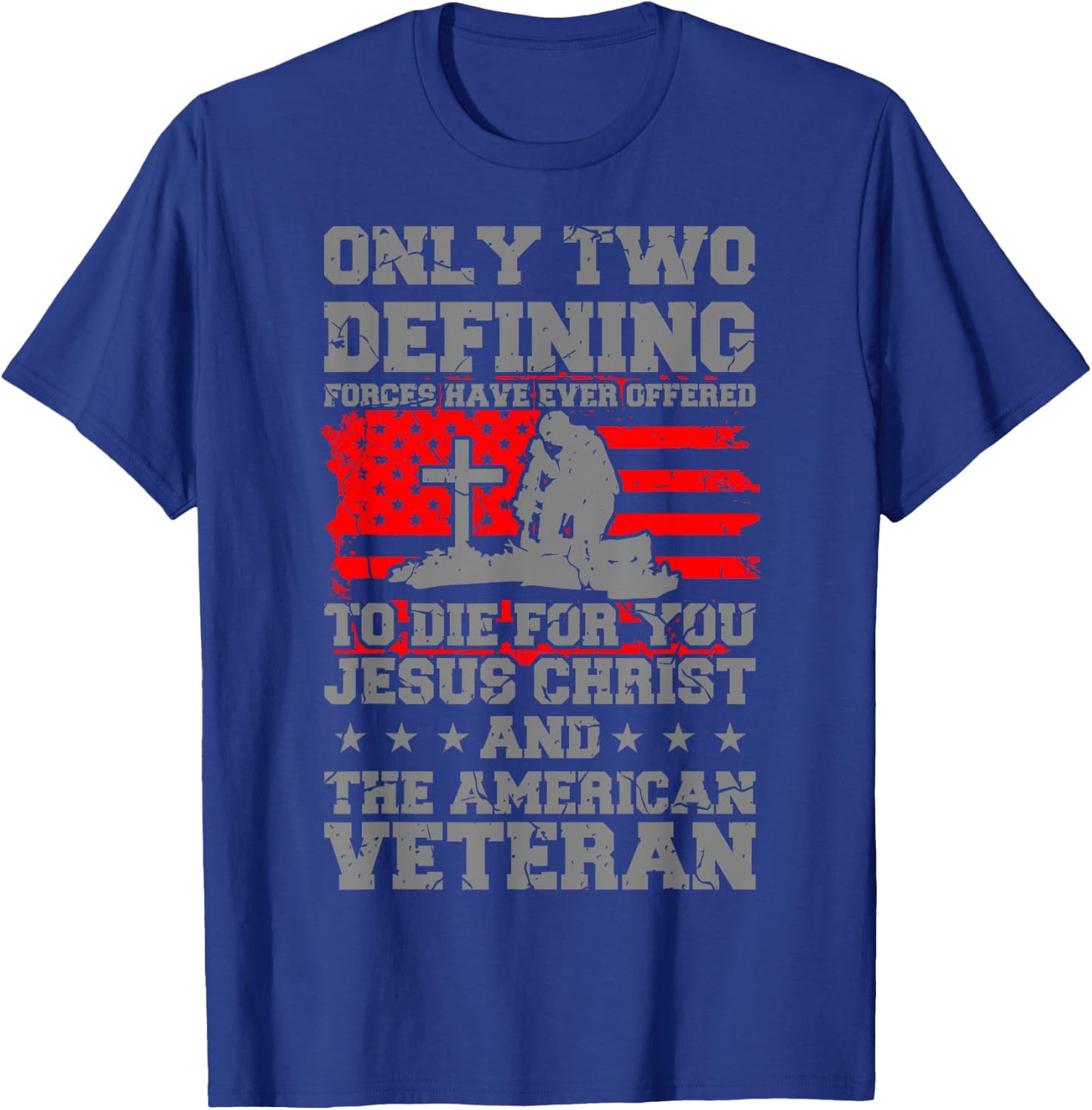 DIE FOR YOU American Veteran Gift Veterans Day Soldier T-Shirt - T-Shirt | Royal