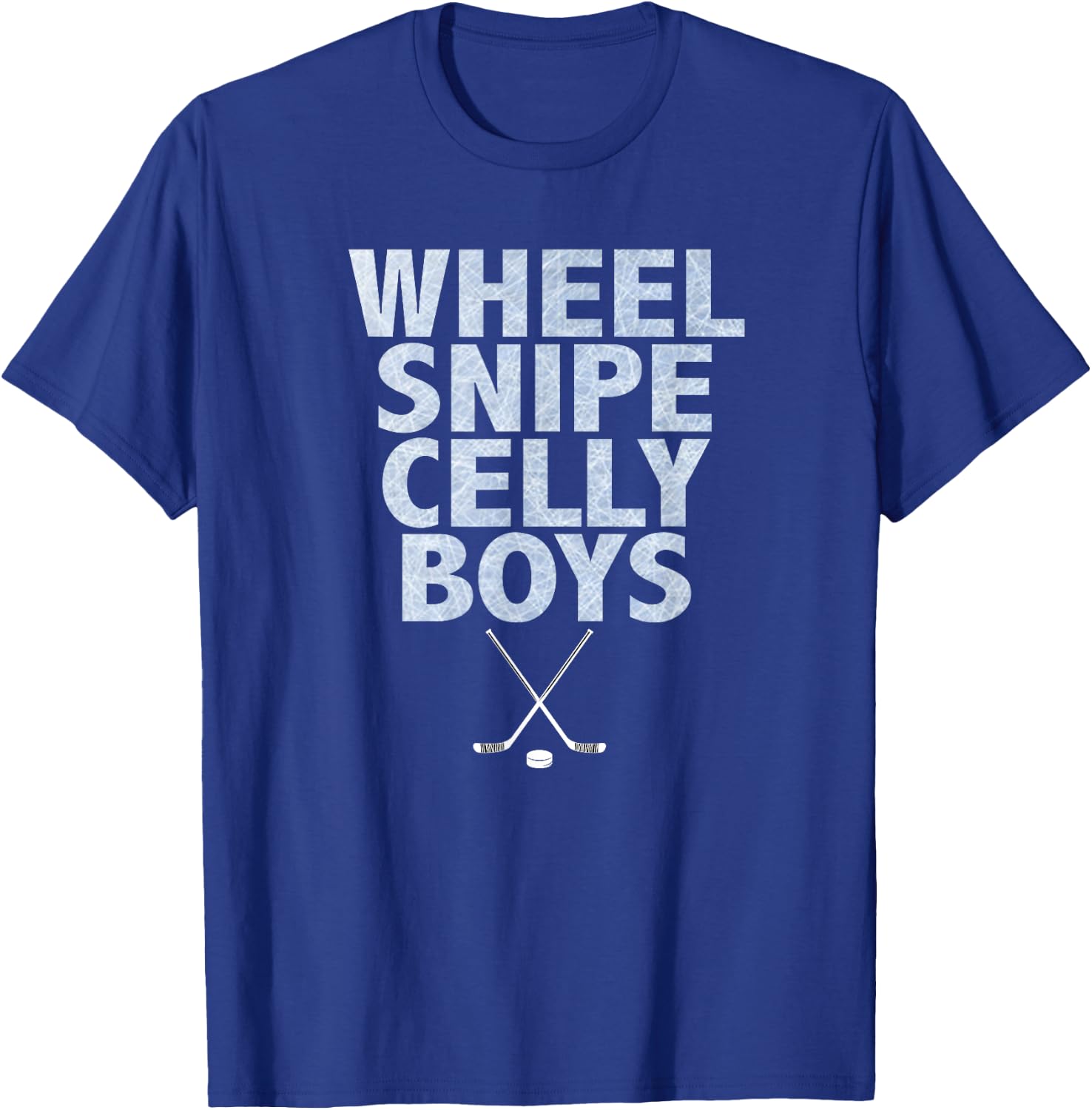 Wheel Snipe Celly Boys Hockey T-Shirt - T-Shirt | Royal