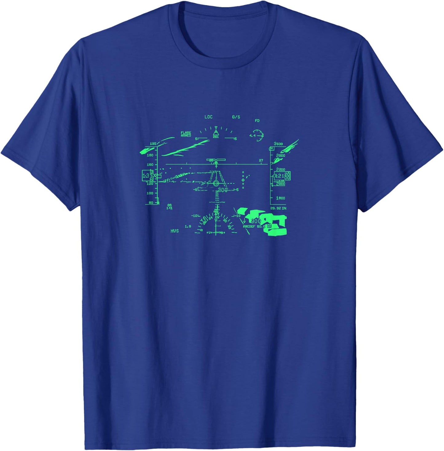 Aviation Hud Gift an Airplane Pilot T-Shirt - T-Shirt | Royal