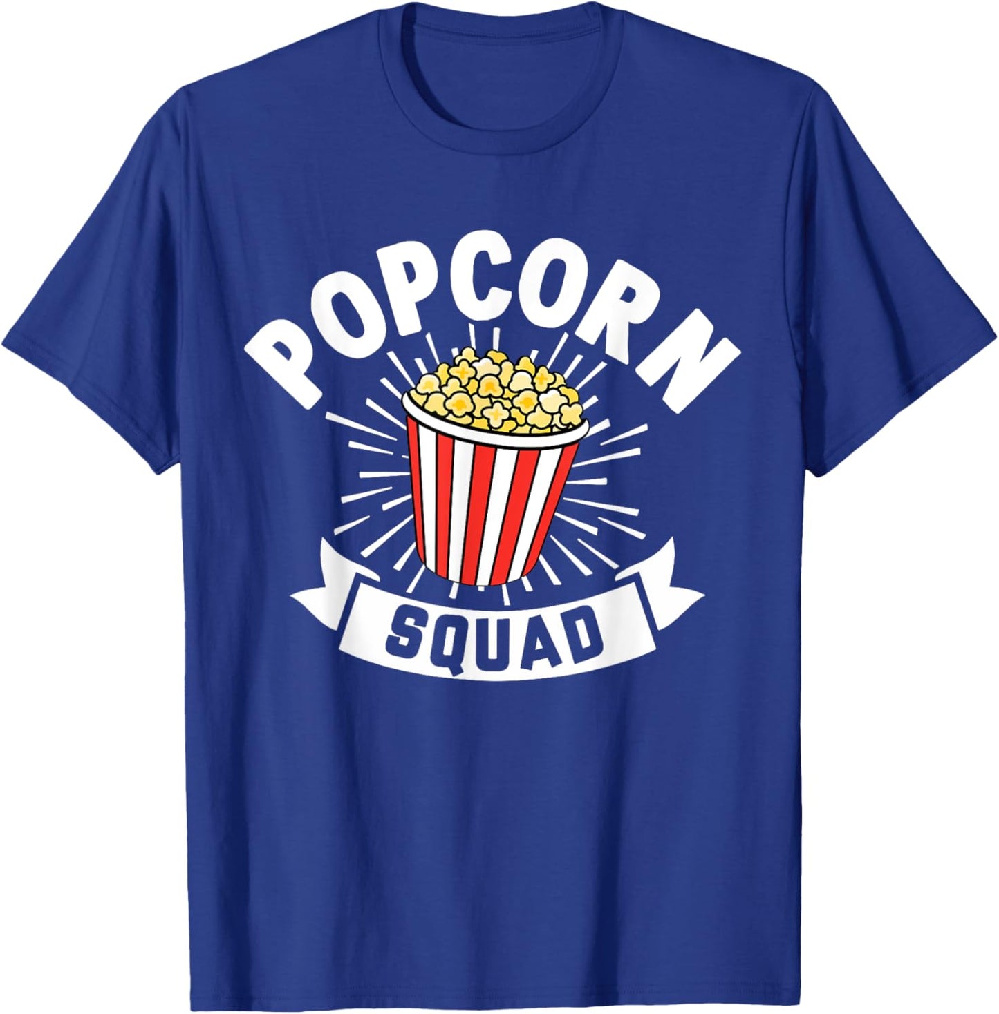 Popcorn Squad Funny Matching For Girls Cinema Movie Night T-Shirt - T-Shirt | Royal