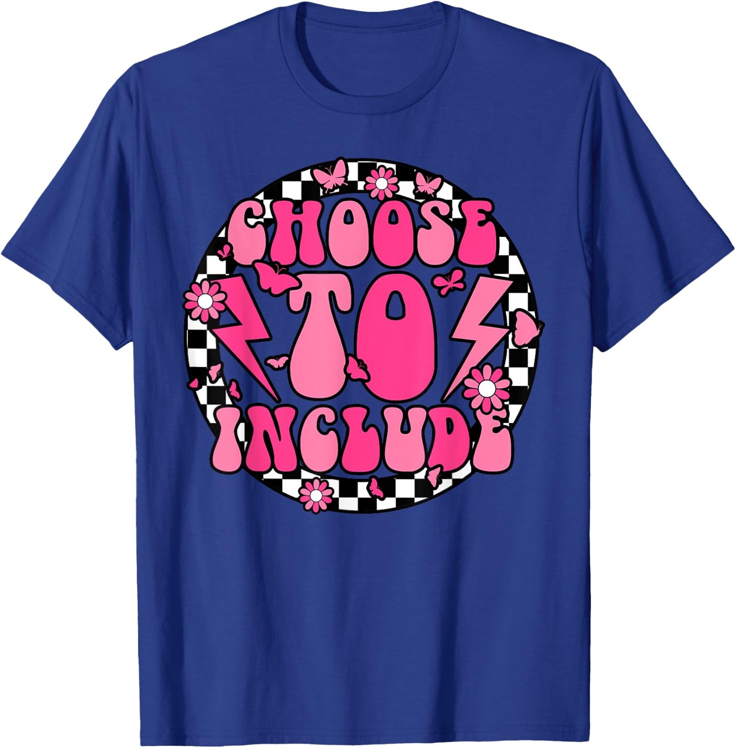 Choose To Include Special Education Teacher Autism Awareness T-Shirt - T-Shirt | Royal