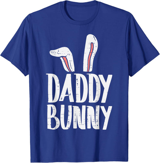 Daddy Bunny Ears Easter Family Matching Dad Father Papa Men T-Shirt - T-Shirt | Royal