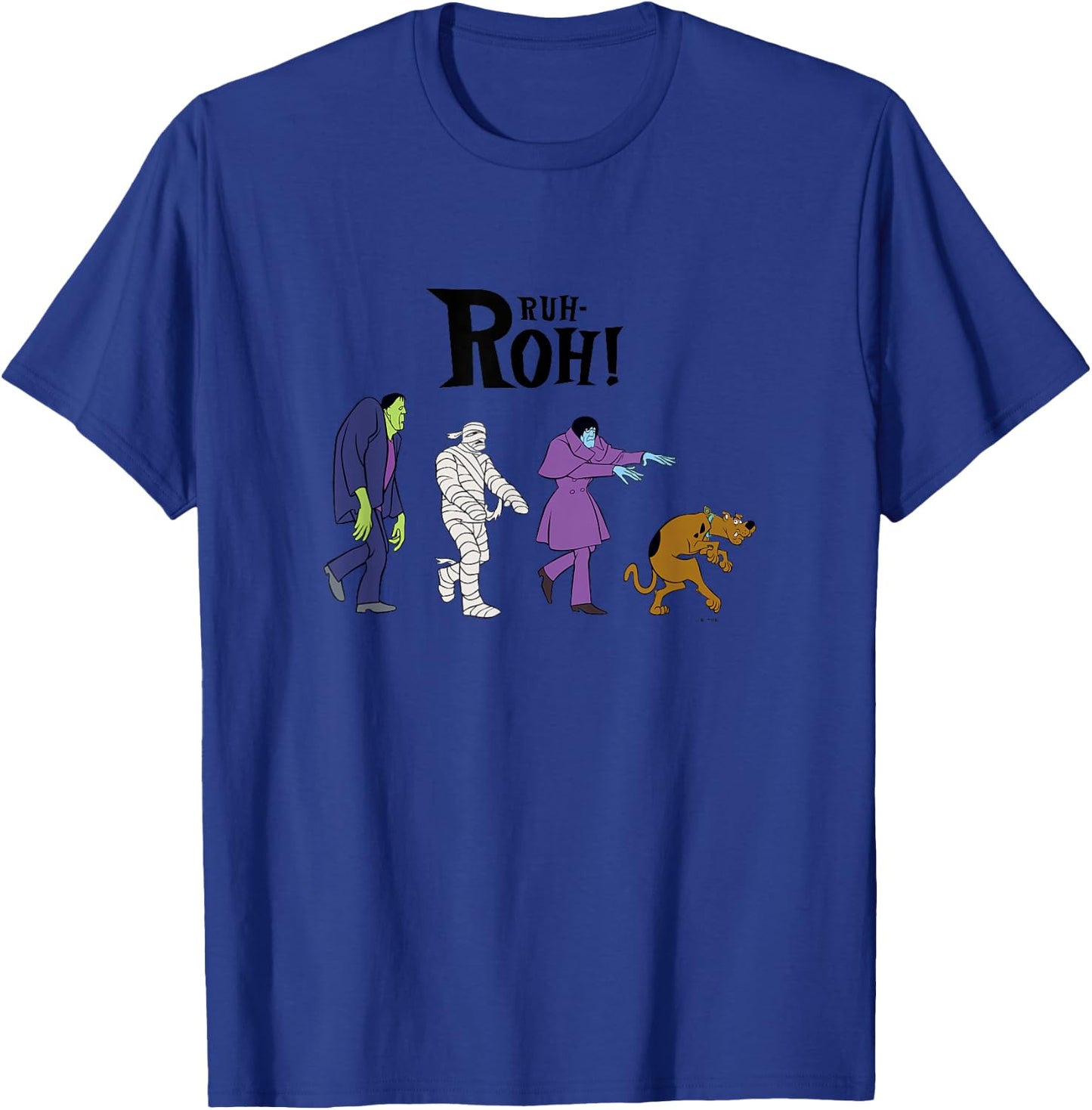 Scooby-Doo Halloween Vintage Spooky Monster Creep Ruh-Roh! T-Shirt - T-Shirt | Royal