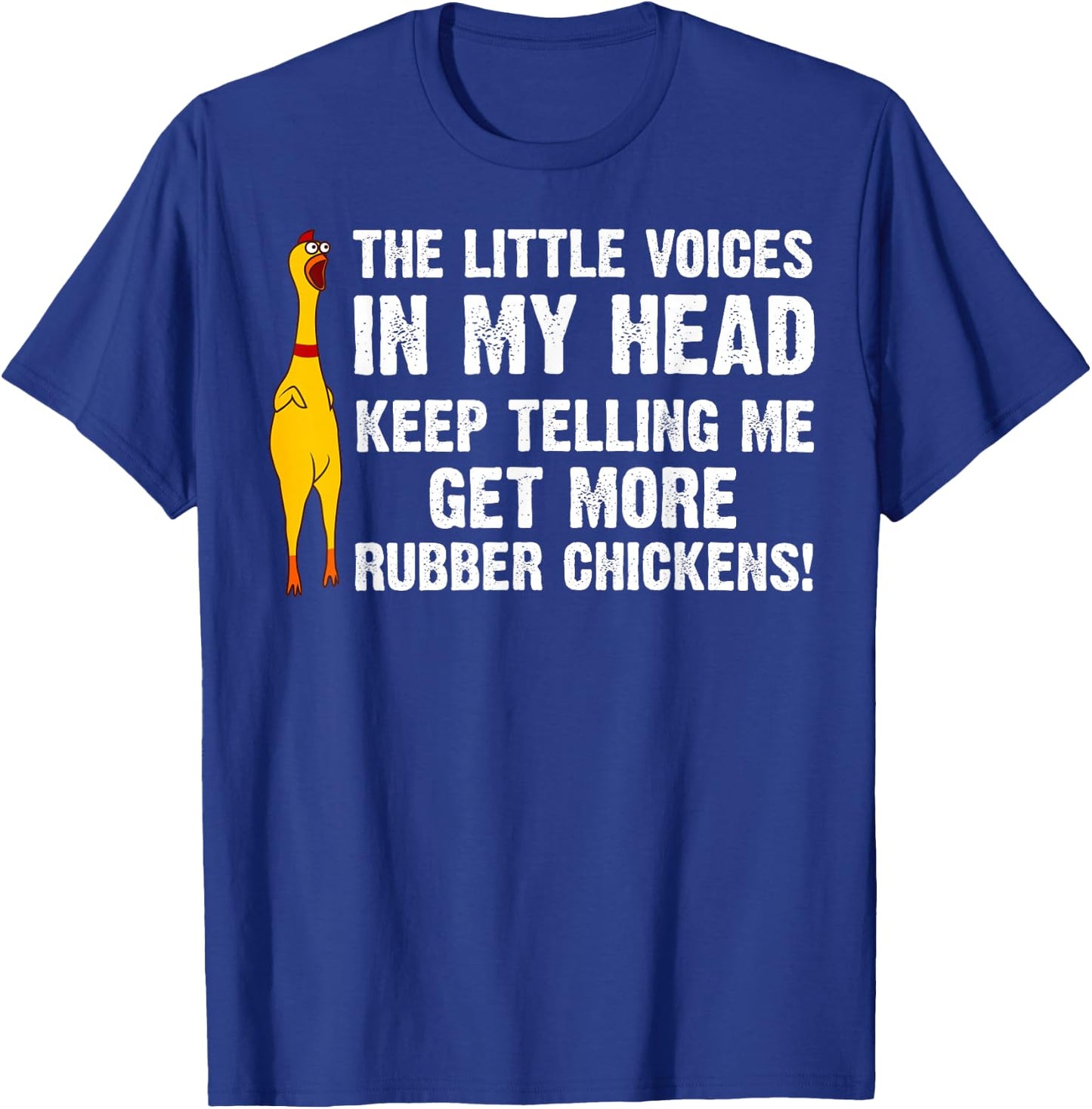 Funny Rubber Chicken Gift Men Women Rubber Chicken Costume T-Shirt - T-Shirt | Royal