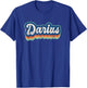 Darius First Name Boy Vintage Style 70s 80s Personalized T-Shirt - T-Shirt | Royal