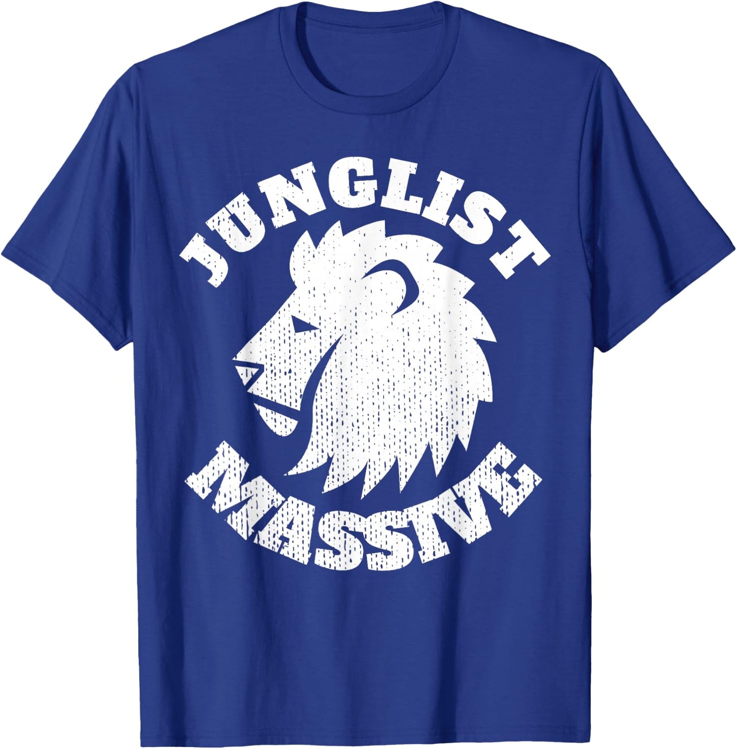 Junglist Music DnB EDM Drum N Bass Lion T-Shirt - T-Shirt | Royal