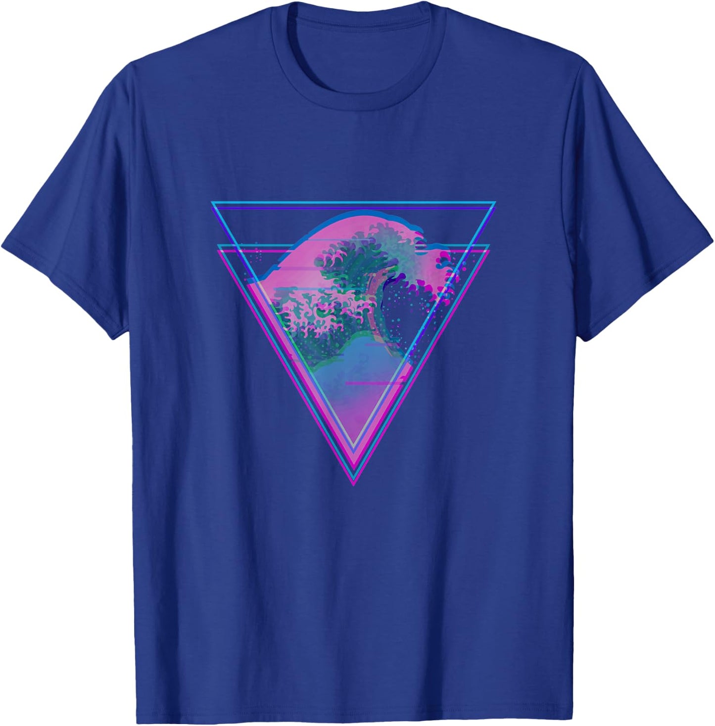 Kanagawa Great Wave Japan Aesthetic Vaporwave E-Girls Glitch T-Shirt - T-Shirt | Royal