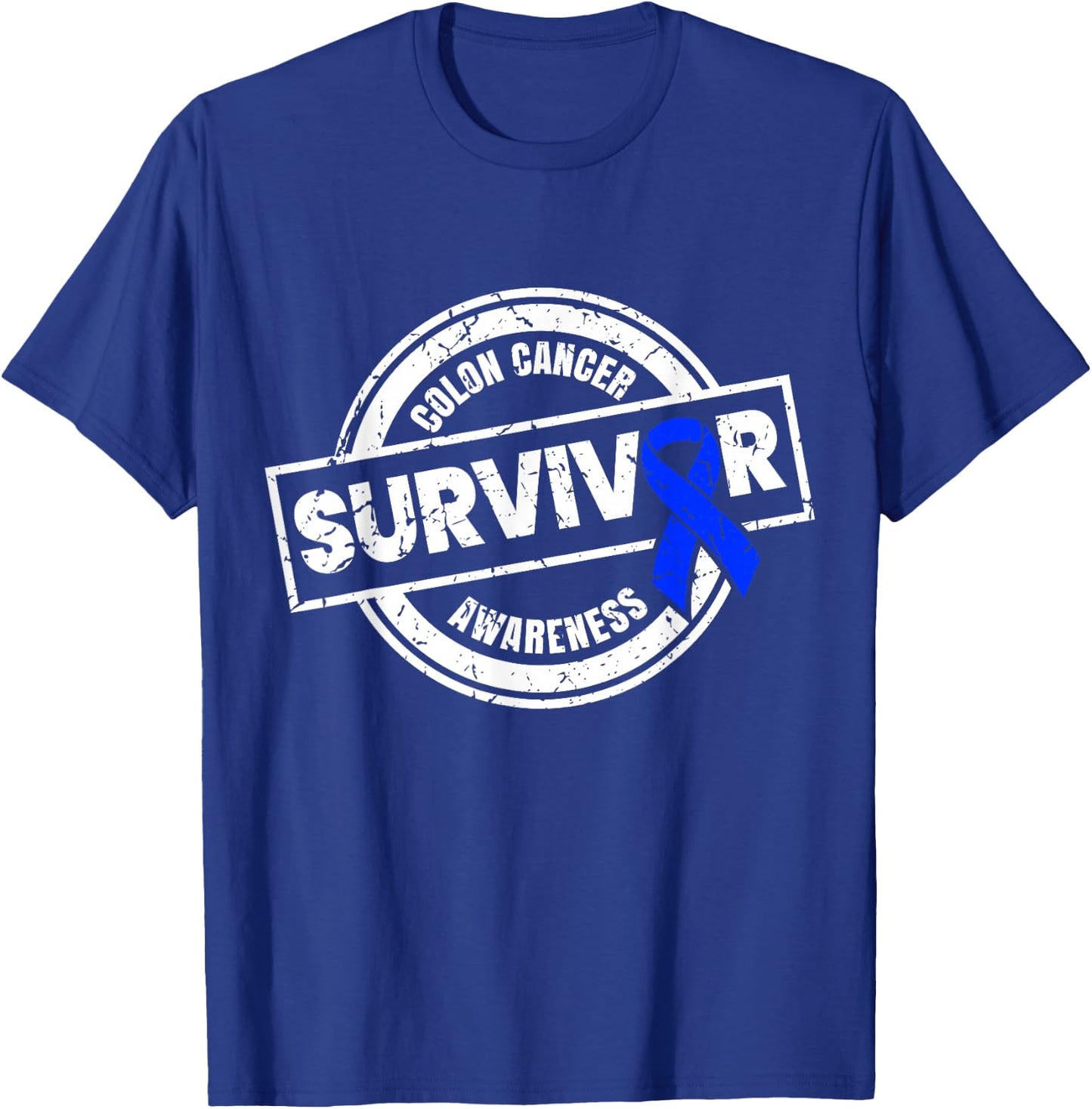 Colon Cancer Survivor Shirts Colon Cancer Awareness Month T-Shirt - T-Shirt | Royal