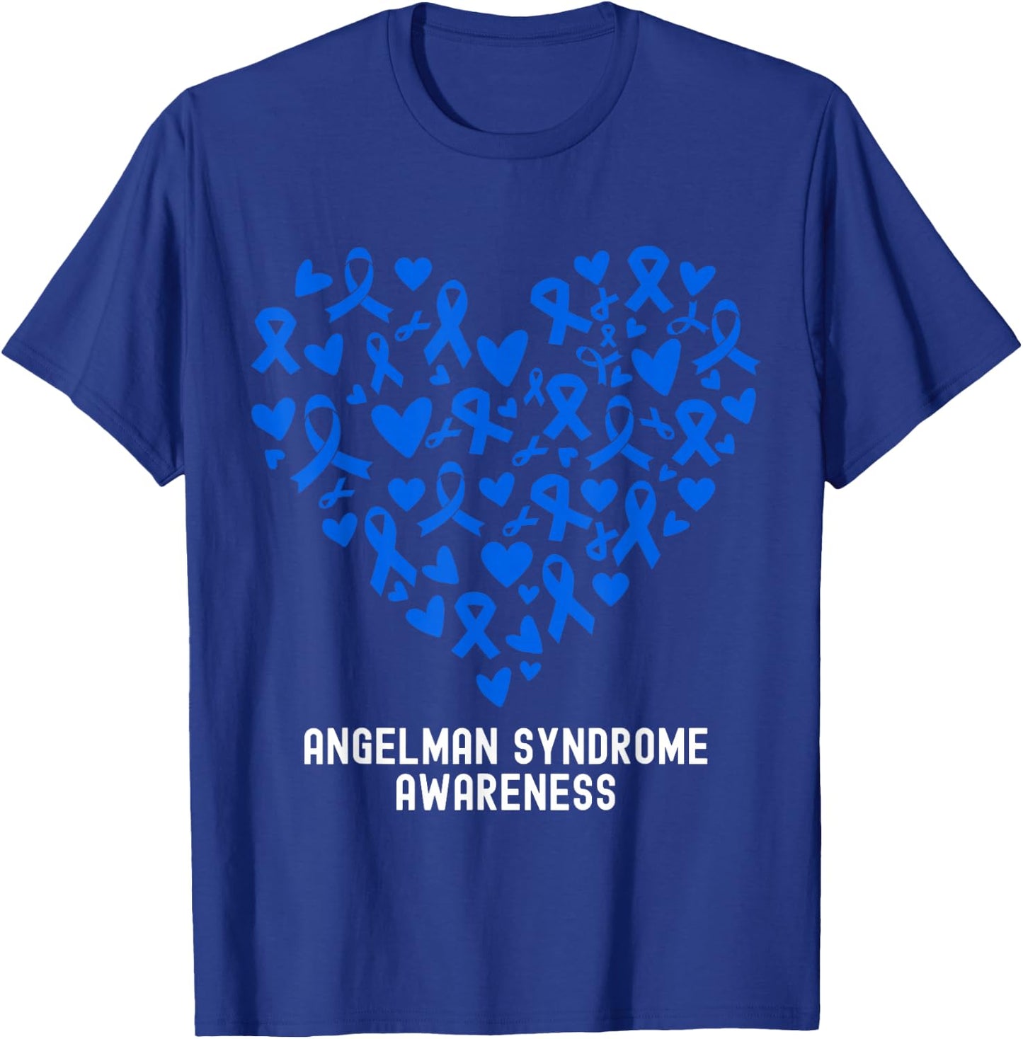 I Wear Blue Angelman Syndrome Awareness T-Shirt - T-Shirt | Royal