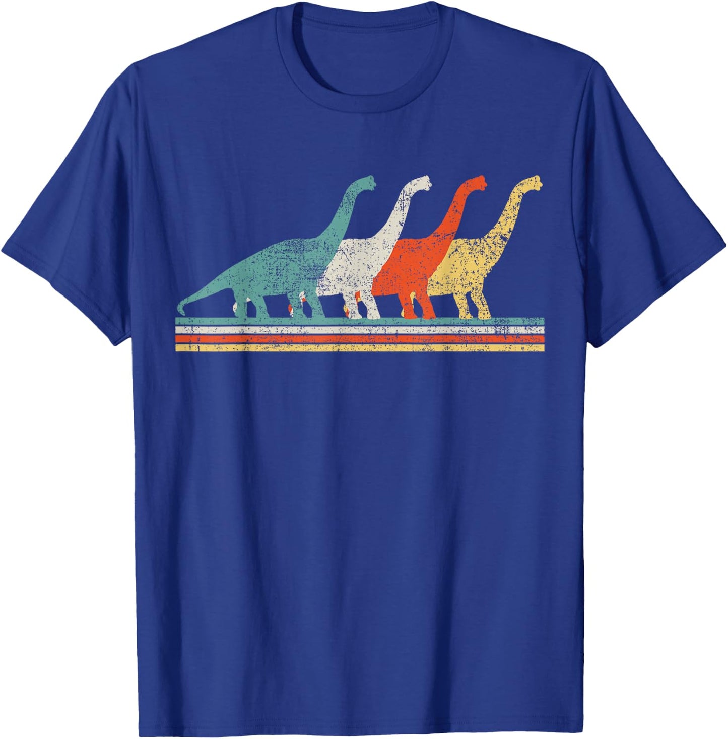 Brachiosaurus Dinosaur Retro Gift T-Shirt - T-Shirt | Royal