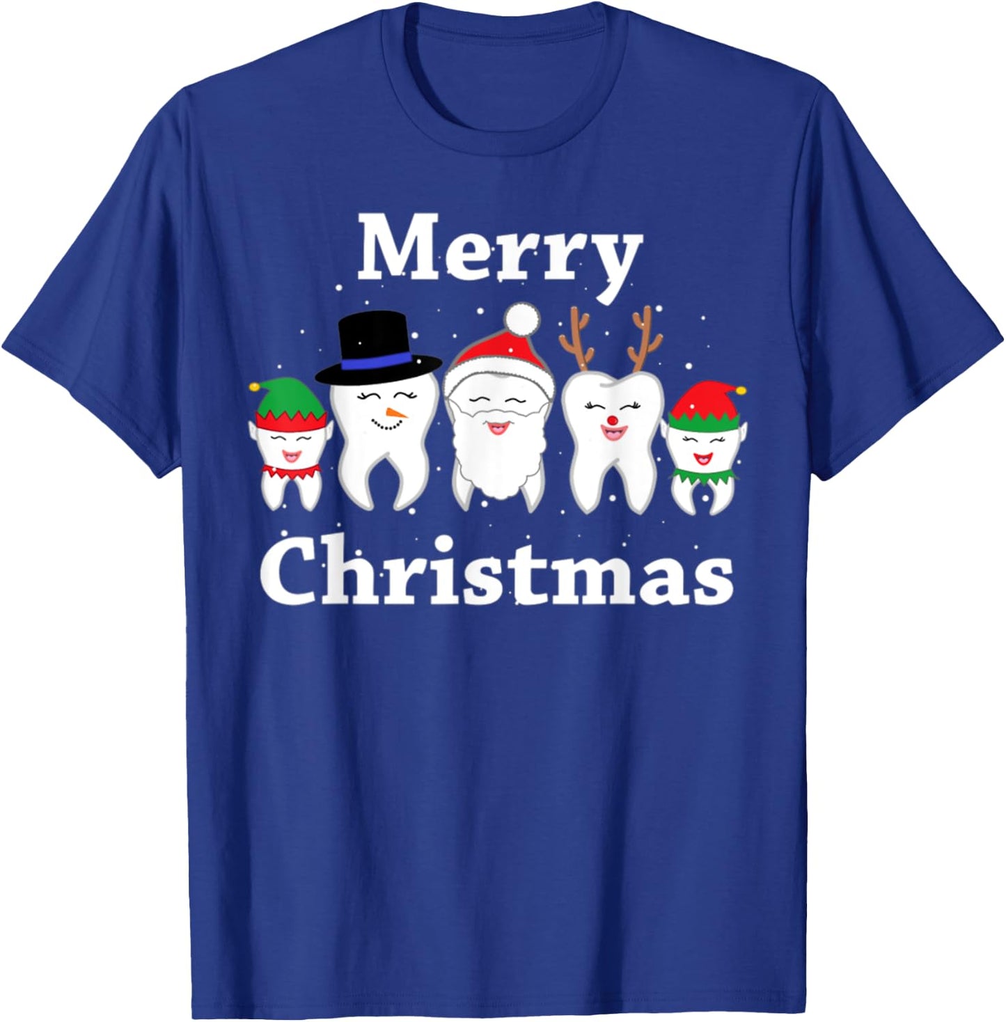 Funny Dental Ugly Christmas Sweaters T-Shirt - T-Shirt | Royal