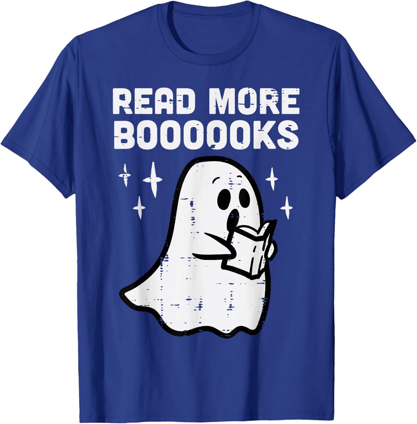 Halloween Ghost Read More Books Funny Costume Men Women Kids T-Shirt - T-Shirt | Royal