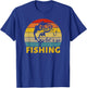 Fishing Distressed Shirt Let`s Go Fishing - Fishing T-Shirt - T-Shirt | Royal