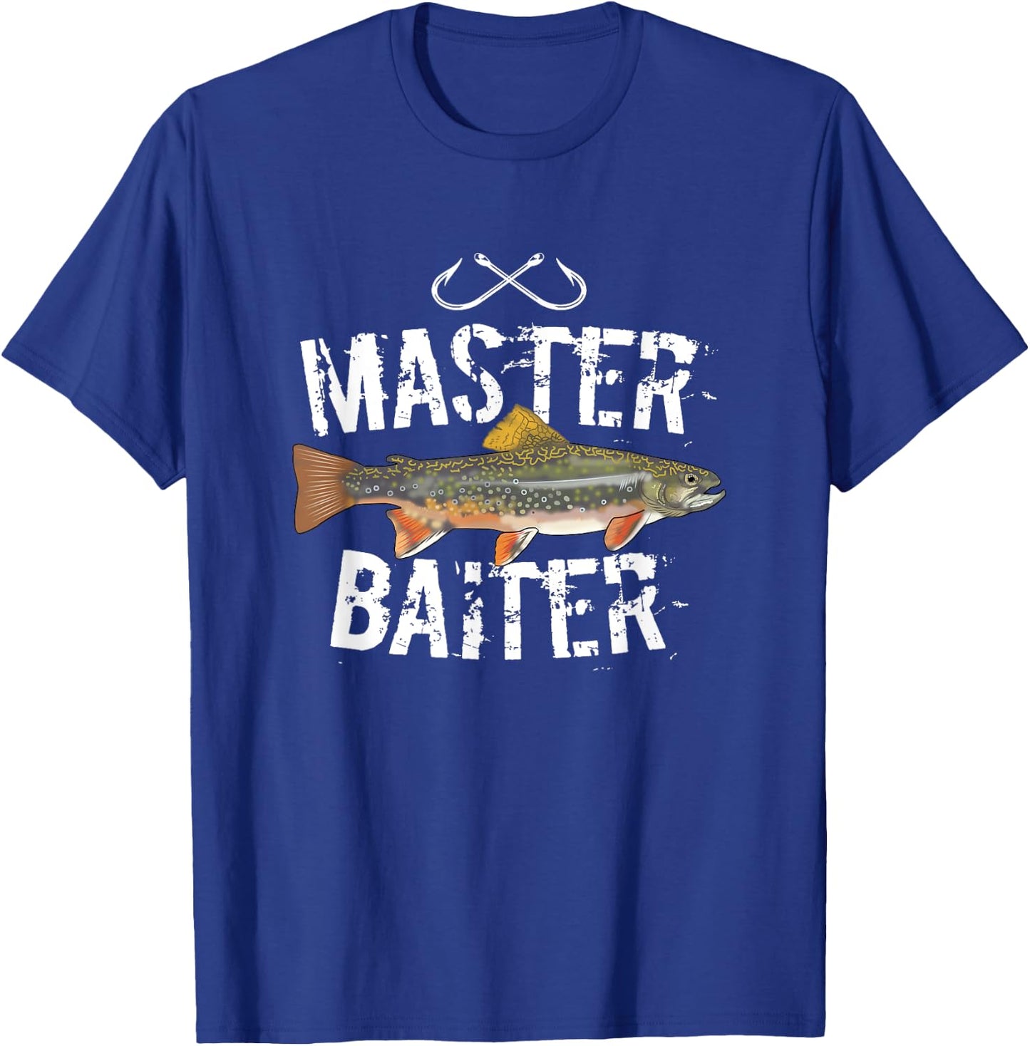 Master Baiter Brook Trout Funny Fishing Gifts Men Women T-Shirt - T-Shirt | Royal