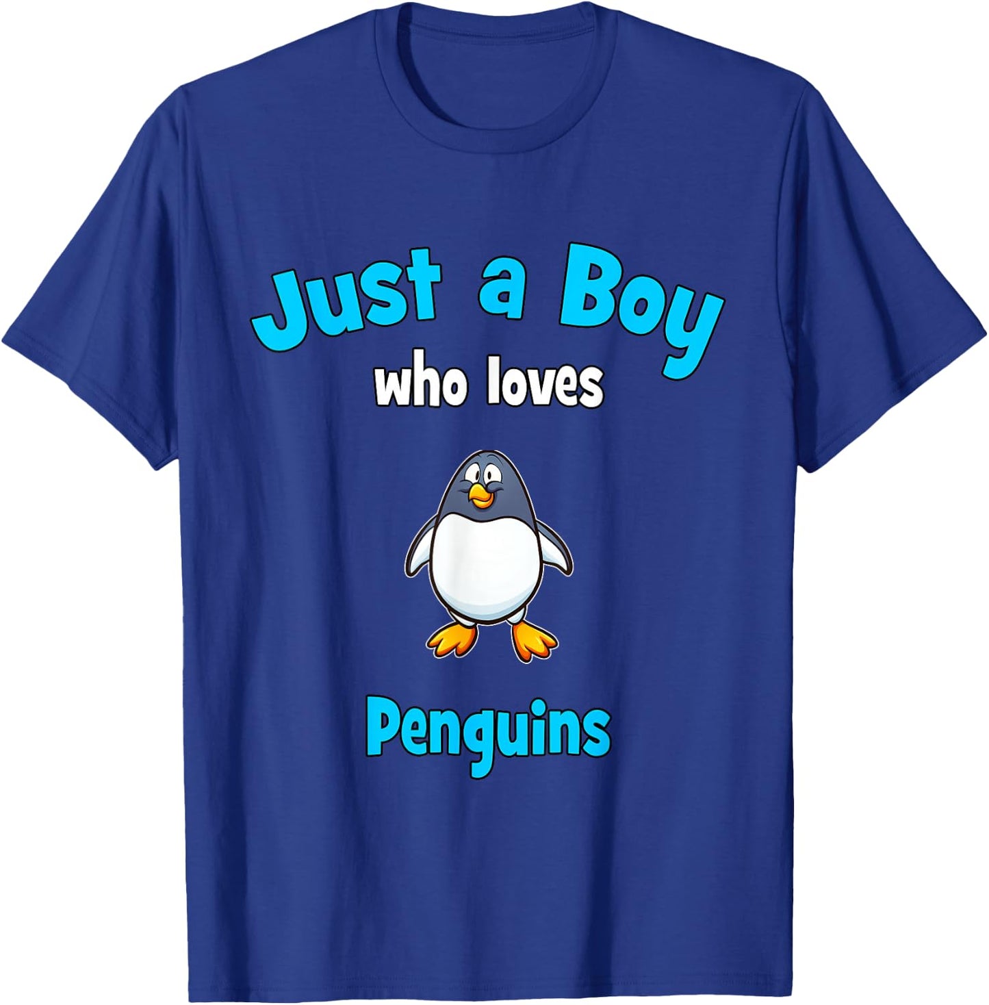 Penguin Shirt for Boys | Children's Penguin T-Shirt - T-Shirt | Royal