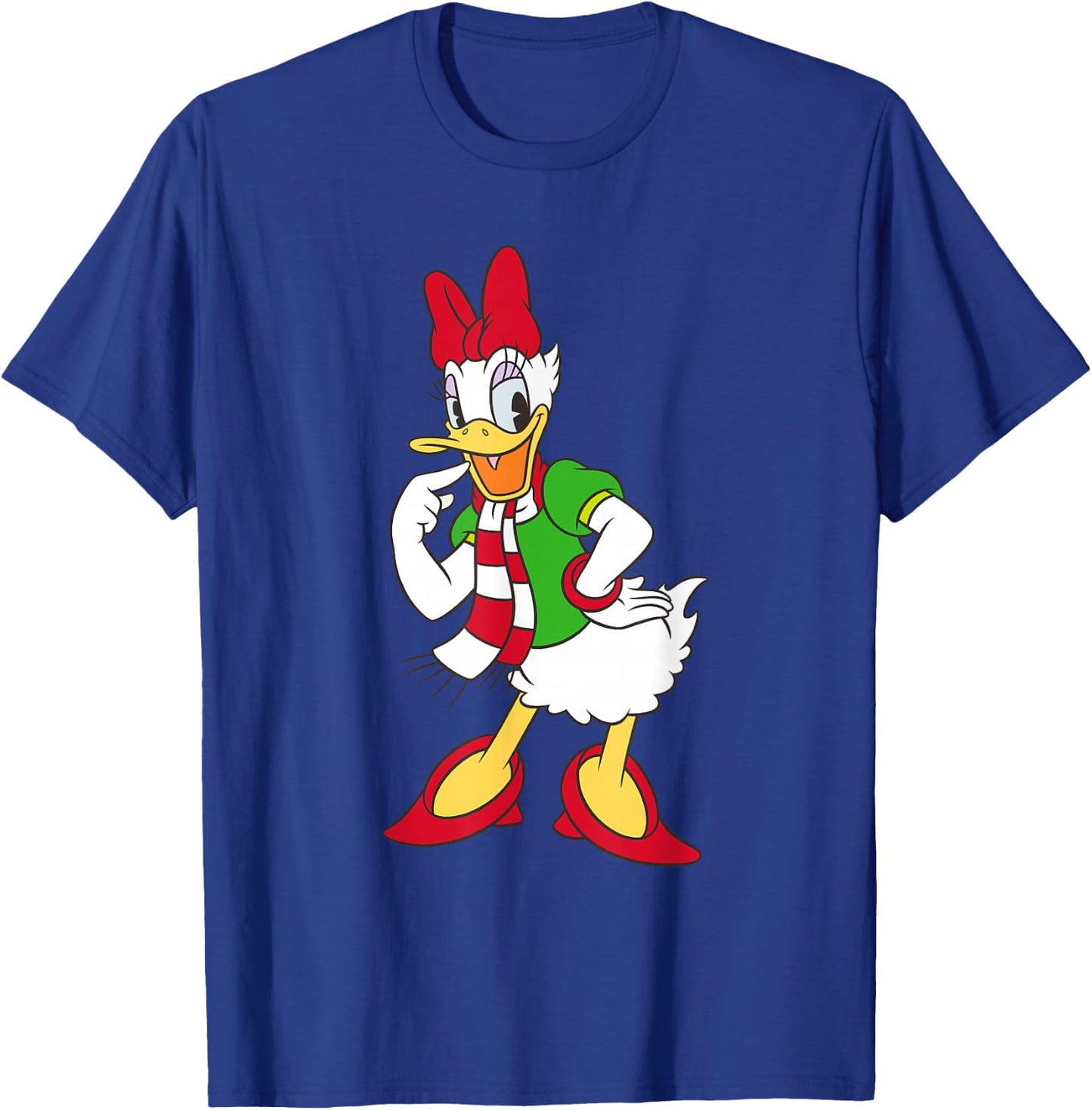Disney Daisy Duck Red and Green Holiday T-Shirt - T-Shirt | Royal