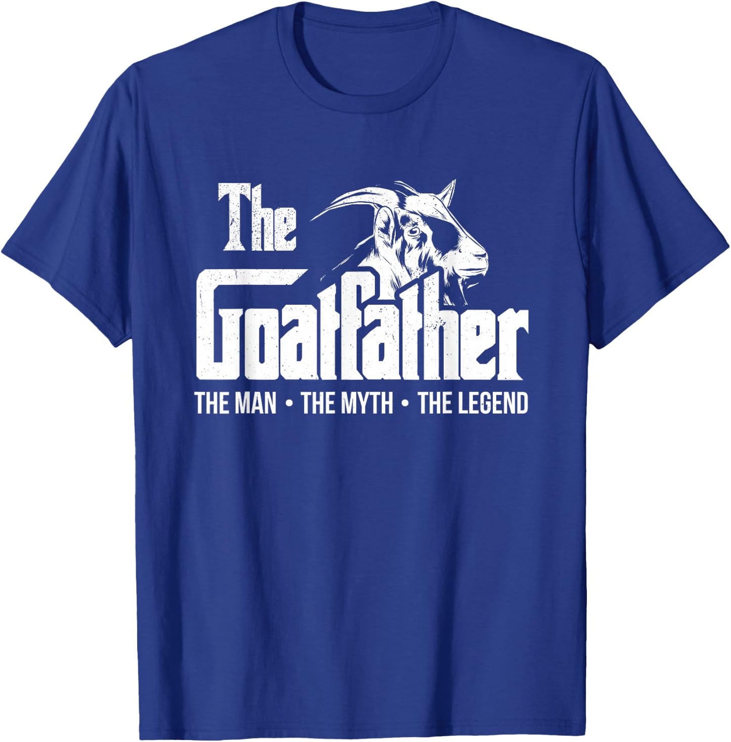 The Goatfather Funny Goat Dad Farm Animal Lover Farmer , Black, Small T-Shirt - T-Shirt | Royal