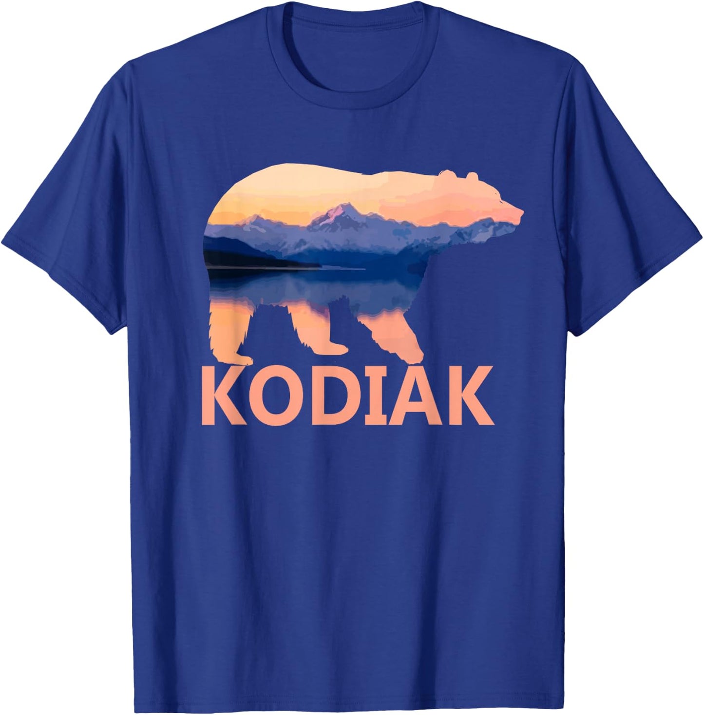 Kodiak Alaska Bear Nature Camping Outdoor Souvenir Gift T-Shirt - T-Shirt | Royal