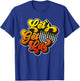 Let's Get Lit Jewish Humor Funny Gift Hanukkah Retro T-Shirt - T-Shirt | Royal