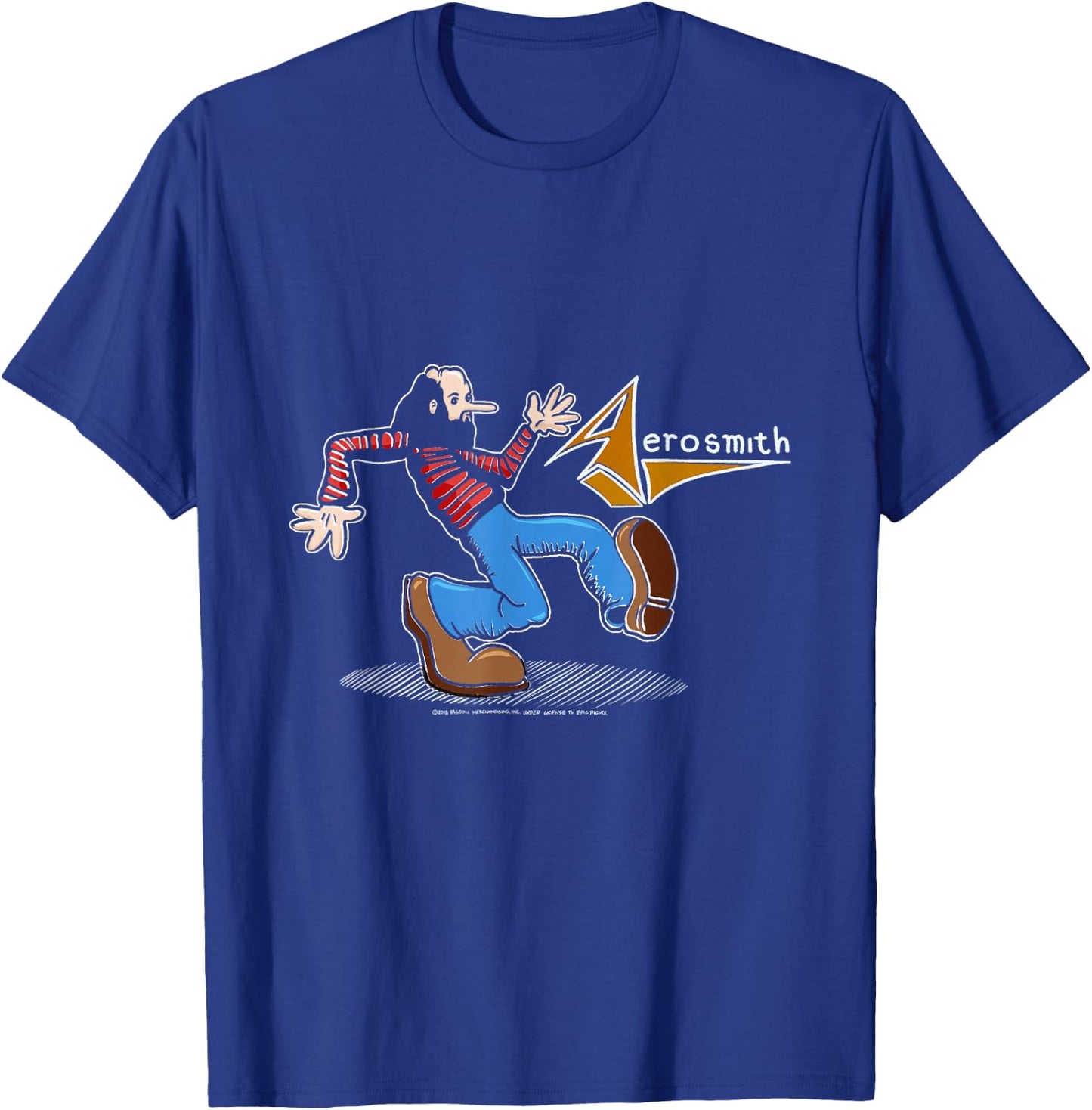 Aerosmith - Walk This Way Comic T-Shirt - T-Shirt | Royal