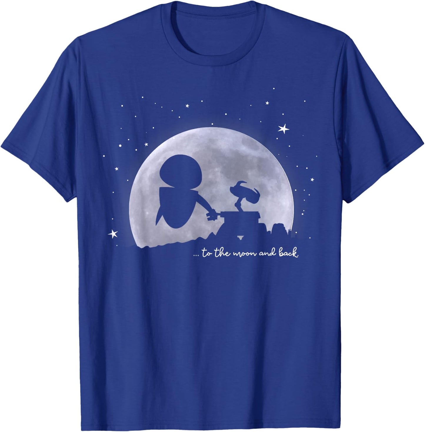 Disney Pixar Wall-E & Eve To The Moon And Back T-Shirt - T-Shirt | Royal