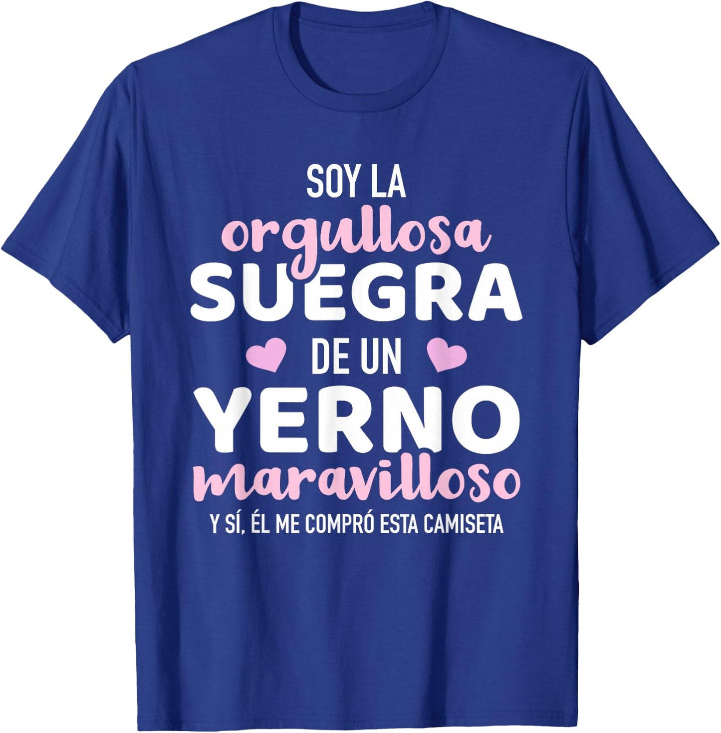 Orgullosa suegra de un yerno maravilloso T-Shirt - T-Shirt | Royal