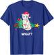 Funny White Cat Pushed Christmas Tree And Says What? T-Shirt - T-Shirt | Royal