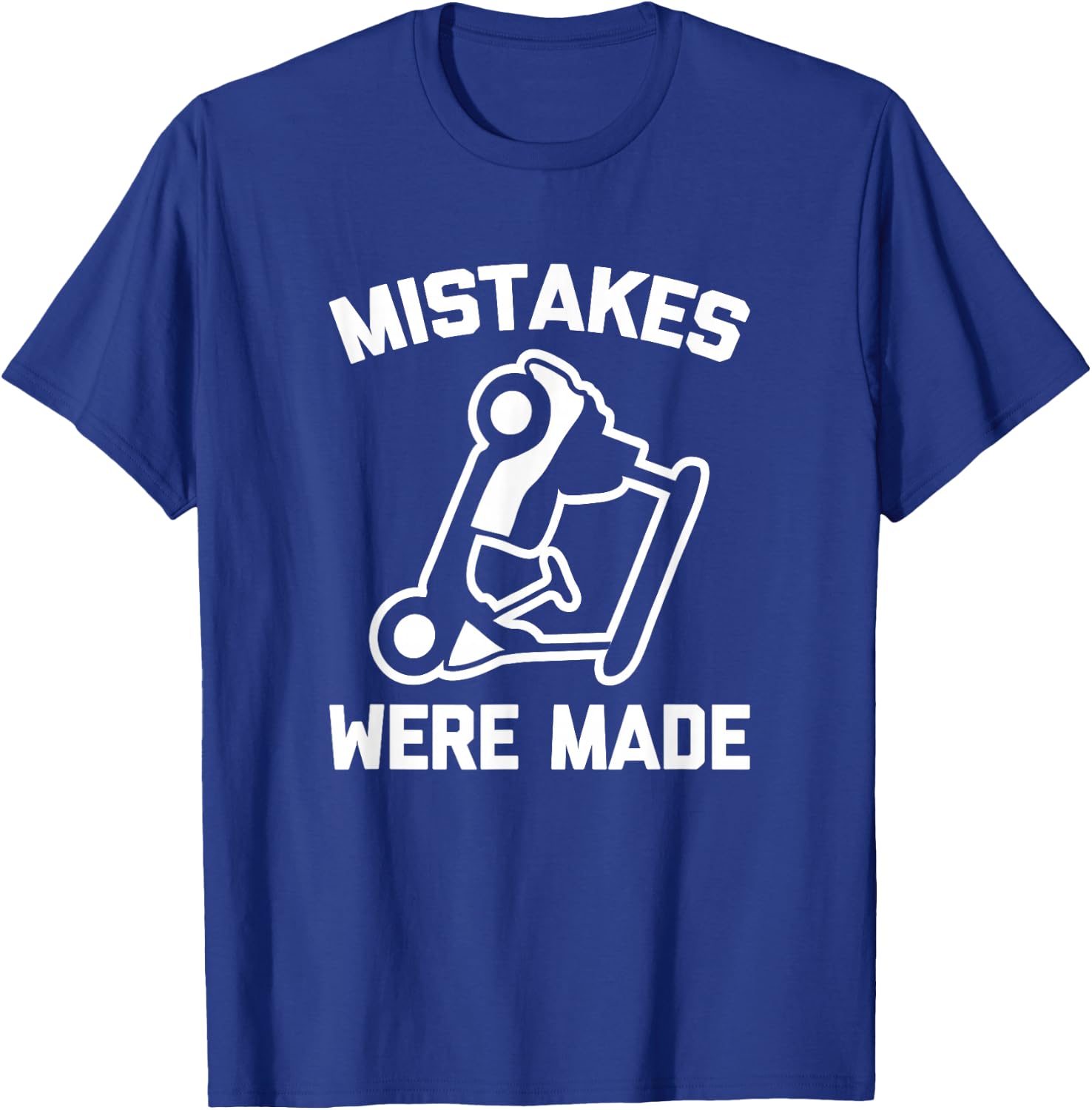 Golf Shirt: Mistakes Were Made (Golf Cart) Funny Golfing T-Shirt - T-Shirt | Royal