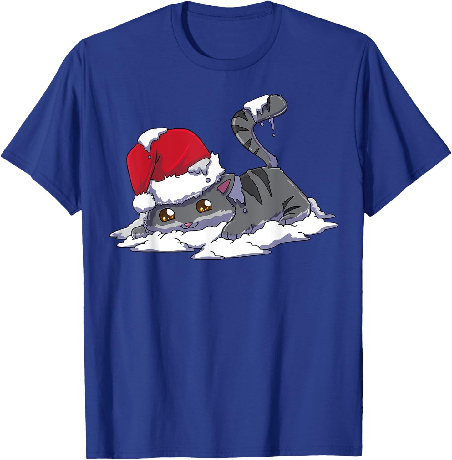 Christmas Anime Kawaii Neko Cat T-Shirt - T-Shirt | Royal