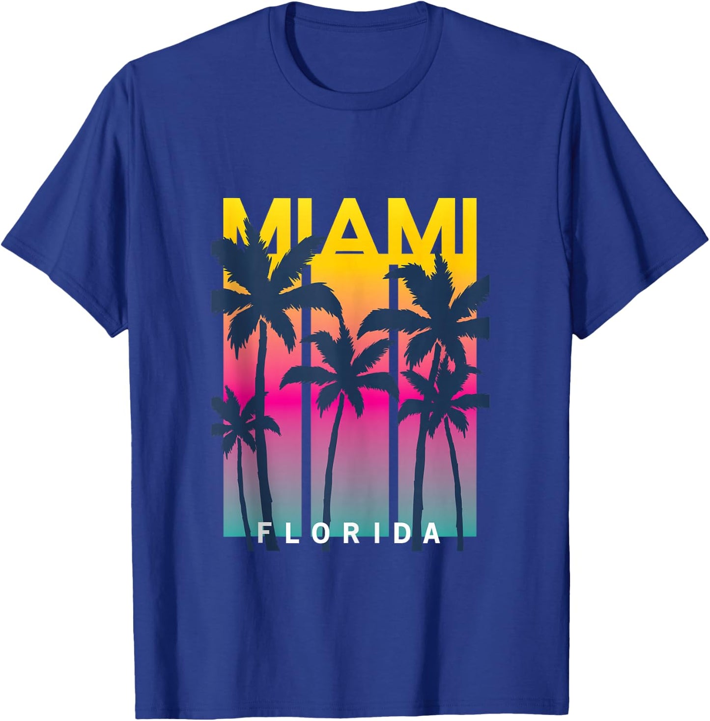 Cool Miami Florida Graphic Design , I Love Miami, Miami T-Shirt - T-Shirt | Royal